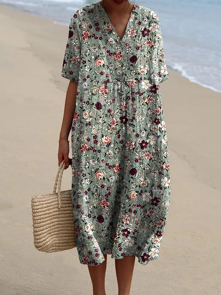 Alice | Bohemian Retro Print Dress